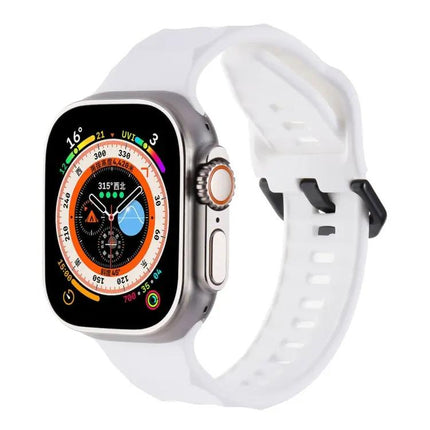 Ripple Silicone Sports Watch Band For Apple Watch 45mm