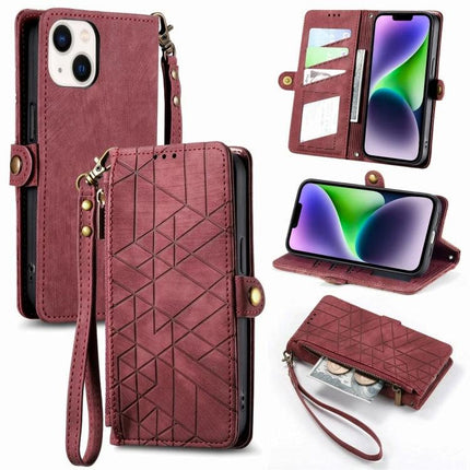 Wallet-Integrated Phone Case With Card Slots For Daily Essentials - burgundy wristlet folio with multiple card slots and cash compartment