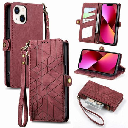 Leather Phone Case With Wallet For Everyday Essentials - burgundy PU leather wallet case with card slots, wrist strap, and stand for travel
