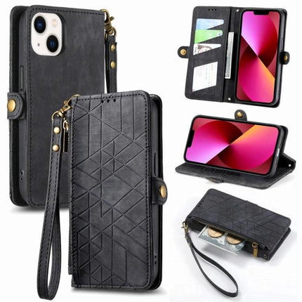Leather Phone Case With Wallet For Everyday Essentials black PU leather wristlet wallet case with card slots zip pocket and stand
