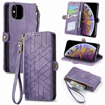 Leather Phone Case With Card Slot For Daily Essentials Ideal For On The Go Errands - purple PU leather wallet case with wrist strap, card slots, cash pocket, and phone stand