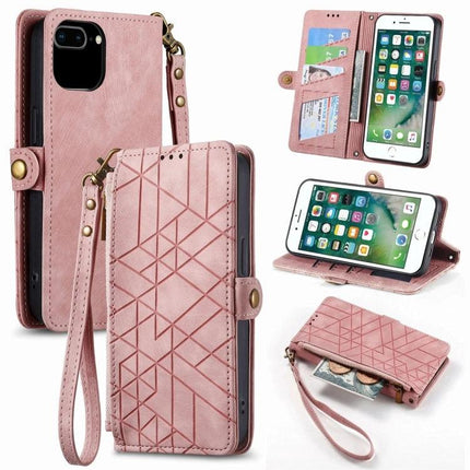 Leather Phone Case With Card Slot For Daily Essentials Ideal For On The Go Errands - pink PU leather wallet case with wrist strap, card slots, cash pocket and stand