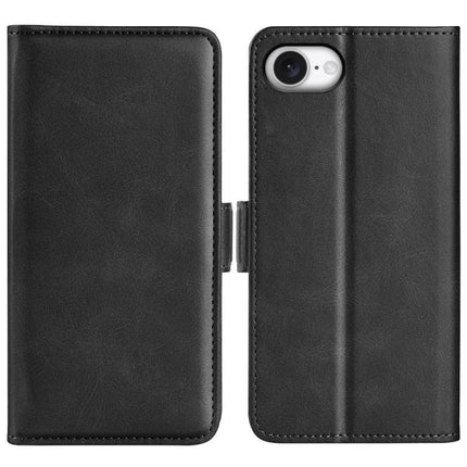 Leather Flip Case for Daily Phone Protection and Card Storage showing black PU exterior, TPU corner protection, flip cover and card slot