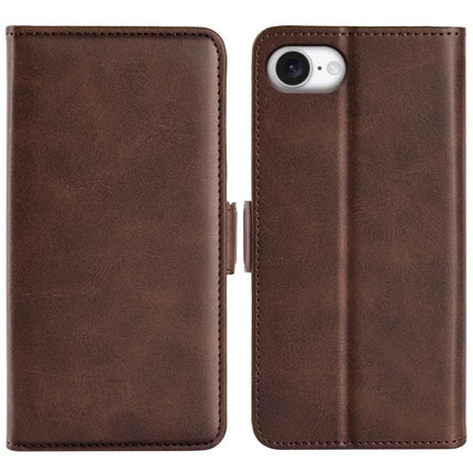 Leather Flip Case for Daily Phone Protection and Card Storage in brown PU with TPU corner protection, slim wallet-style, horizontal viewing