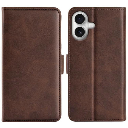 Leather Flip Case for Daily Phone Protection and Card Storage in brown PU with TPU corners, flip cover and card slot shown
