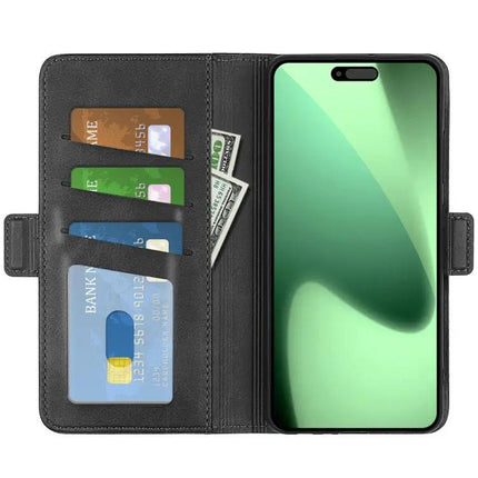Leather Flip Case for Daily Phone Protection and Card Storage