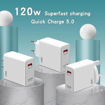 Daily Charger for Phones and Devices on the Go - 120W QC5.0 superfast portable charger for commuting, travel, and everyday use