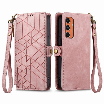 Wallet-Style Phone Case With Card Slots For Everyday Essentials - pink PU wallet phone case with card slots and wrist strap