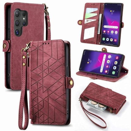 Wallet-Style Phone Case With Card Slots For Everyday Essentials - burgundy PU leather wristlet wallet case with card slots and kickstand