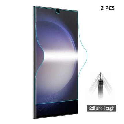 Soft Hydrogel Screen Protector For Samsung Galaxy ultra-thin 0.1mm flexible TPU TPE PET protection for curved screen