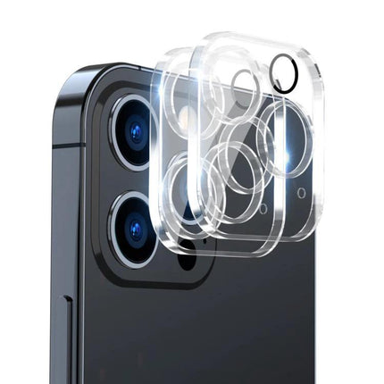 ENKAY iPhone Camera Tempered Glass Lens Protector For Everyday Scratch Protection - clear camera lens protector showing bubble-free static adhesive and scratch protection