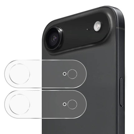 ENKAY iPhone Camera Tempered Glass Lens Protector For Everyday Scratch Protection - clear lens protectors on black iPhone camera module
