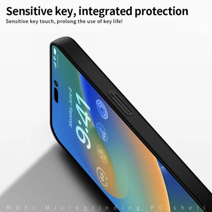 MOFI Slim Frosted Phone Case For Daily Protection - ultra-slim frosted iPhone 15 case with non-slip grip and precise side button protection