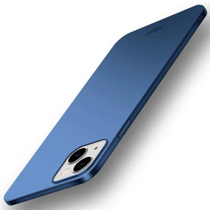 MOFI Slim Frosted Phone Case For Daily Protection slim blue frosted iPhone 15 case ultra-slim non-slip everyday protection