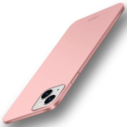 MOFI Slim Frosted Phone Case For Daily Protection in pink showing slim frosted non-slip finish and camera cutout