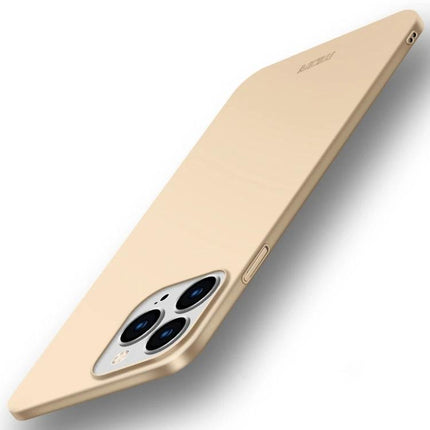 MOFI Slim Frosted iPhone Case for Everyday Protection in slim beige showing frosted matte finish and camera cutout
