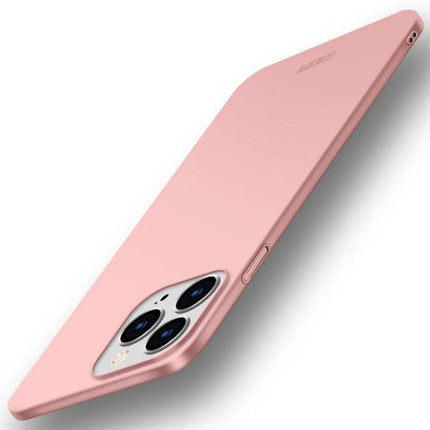 MOFI Slim Frosted iPhone Case for Everyday Protection in slim pink matte finish showing camera cutout and pocketable profile