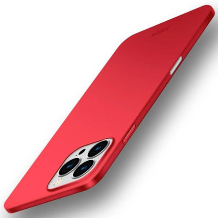 MOFI Phone Case for Everyday iPhone Protection - slim red lightweight protective case with precise camera and port cutouts