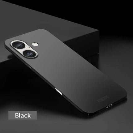 MOFI Slim Frosted iPhone Case for Everyday Protection in black, slim frosted matte finish for grip and pocketable everyday protection