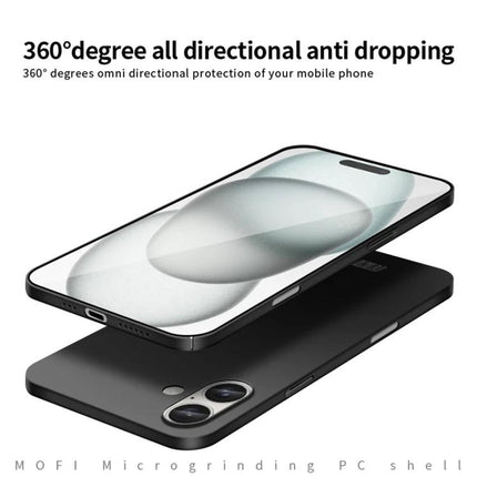 MOFI Slim Frosted iPhone Case for Everyday Protection slim frosted matte phone case showing front and back with 360° anti-dropping protection