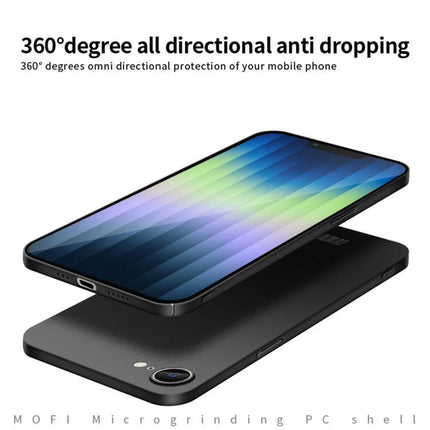 Slim Case for Everyday Phone Protection - slim MOFI microgrinding PC shell shown protecting phone with thin profile and camera cutout
