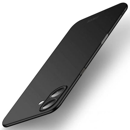 Slim Case for Everyday Phone Protection - slim black MOFI phone case with camera cutout, slim profile and precise port access