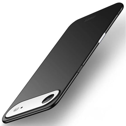 MOFI Phone Case for Everyday iPhone Protection slim black case showing raised camera lip and precise port and button cutouts