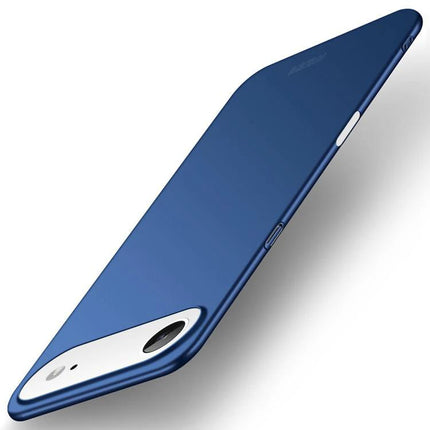 MOFI Phone Case for Everyday iPhone Protection slim navy blue case showing side buttons and camera cutout, lightweight everyday coverage for travel and commutes