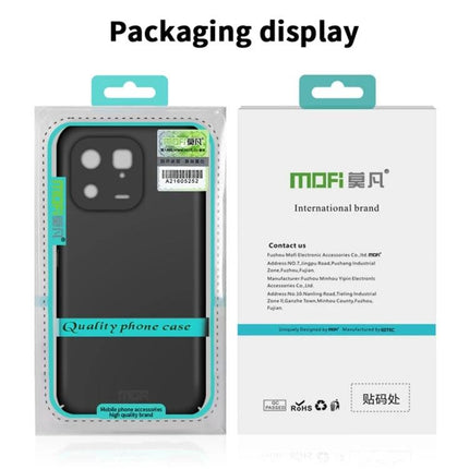 MOFI Phone Case for Everyday iPhone Protection - slim black protective case in retail packaging showing camera cutouts and brand box