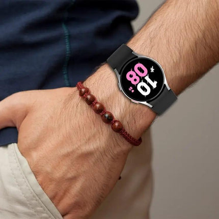 Silicone Leather Black Buckle Band for Galaxy Watch 6