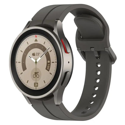 Grooved Silicone Watch Band For Samsung Galaxy Watch 6