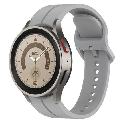 Grooved Silicone Watch Band For Samsung Galaxy Watch 6