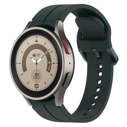 Grooved Silicone Watch Band For Samsung Galaxy Watch 6