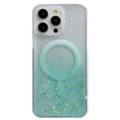 Coque hybride transparente en TPU à paillettes MagSafe, série 2