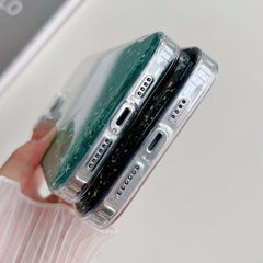 Coque hybride transparente en TPU à paillettes MagSafe, série 2