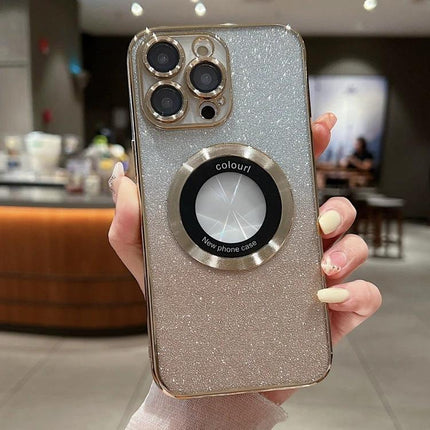 iPhone Case for Everyday Protection glitter TPU case with ring grip and camera cutouts, slim pocket-friendly everyday protection