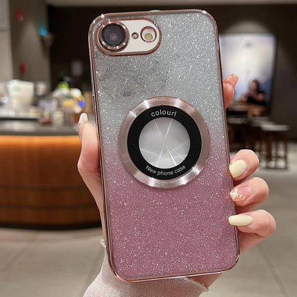 iPhone Everyday Protection Case, Slim Design For Daily Use, Fits Easily In Pockets And On The Go - glitter pink TPU case with ring grip