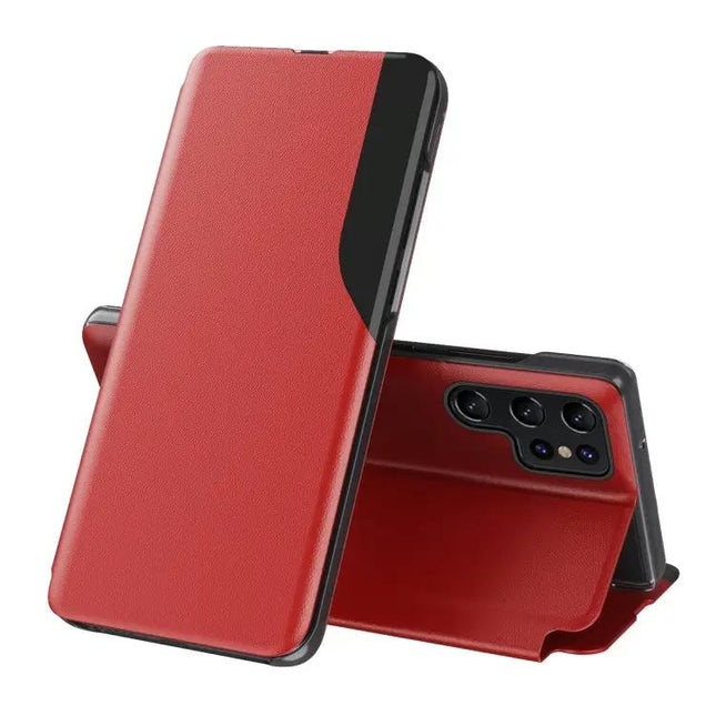 Leather Phone Case With Flip Stand For Daily Use | Syndmart