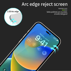 Ultra-Thin 9H Full Coverage Tempered Glass Screen Protector for iPhone 15 Pro Max