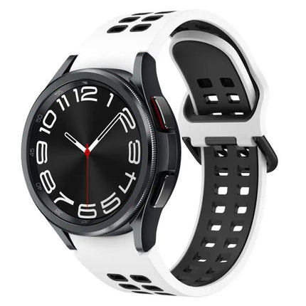Breathable Two-Color Silicone Band For Galaxy Watch 44/47mm