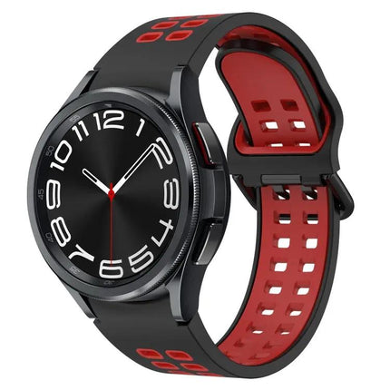 Breathable Two-Color Silicone Band For Galaxy Watch 44/47mm