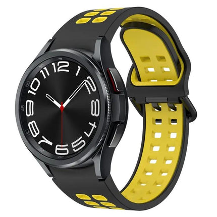 Breathable Two-Color Silicone Band For Galaxy Watch 44/47mm