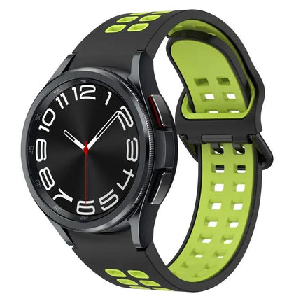 Breathable Two-Color Silicone Band For Galaxy Watch 44/47mm
