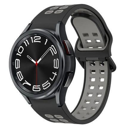 Breathable Silicone Two-Color Watch Band For Samsung 40/43mm