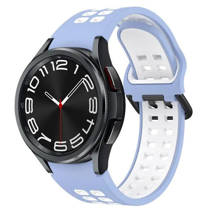 Breathable Silicone Two-Color Watch Band For Samsung 40/43mm