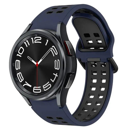 Breathable Silicone Two-Color Watch Band For Samsung 40/43mm