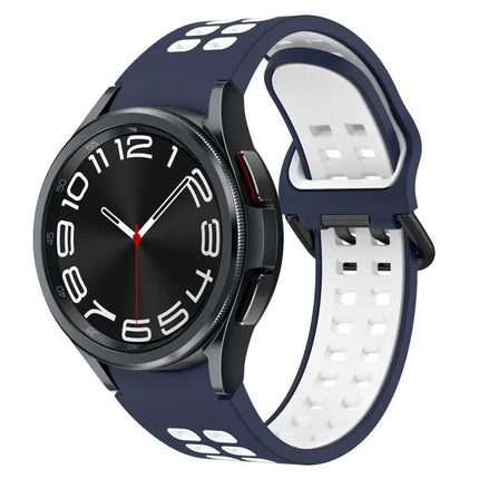 Breathable Silicone Two-Color Watch Band For Samsung 40/43mm