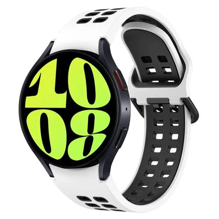 Breathable Two-Color Silicone Band For Galaxy Watch 44/47mm
