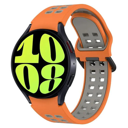 Breathable Two-Color Silicone Band For Galaxy Watch 44/47mm