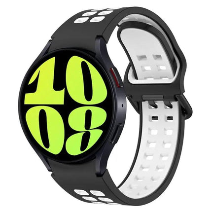 Breathable Two-Color Silicone Band For Galaxy Watch 44/47mm